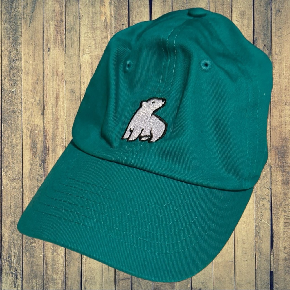 Polar Bear Dad Papa Hat Teal Winter Christmas Gift White Elephant Gay LGBT